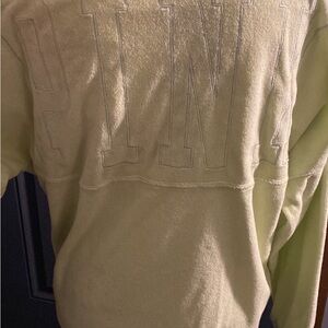 Pink extra small terry cloth sweatshirt lime green